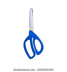 symbol scissor cartoon. silhouette black, tailor snip, open cliptemplate symbol scissor sign. isolated symbol vector illustration