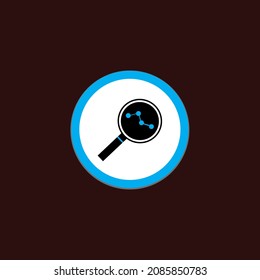 symbol Search sign Analysis icon vector design creative unique
