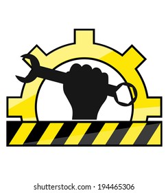 symbol of service and repair for the vector