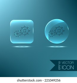 symbol settings. cogwheel, icon setting and repair