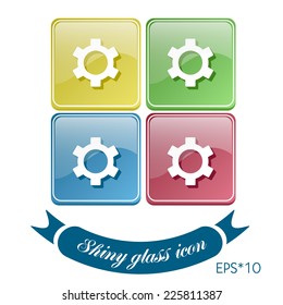 symbol settings. cogwheel, icon setting and repair