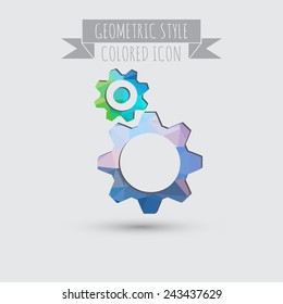 symbol settings. cogwheel, icon setting and repair