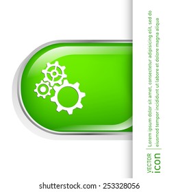 symbol settings. cogwheel, icon setting and repair