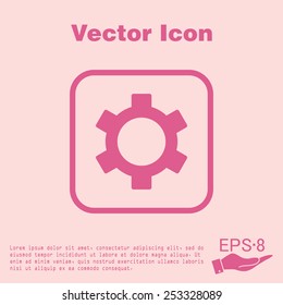 symbol settings. cogwheel, icon setting and repair