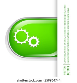 symbol settings. cogwheel, icon setting and repair