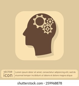 symbol settings. cogwheel, icon setting and repair
