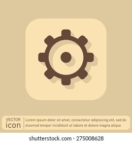 symbol settings. cogwheel, icon setting and repair