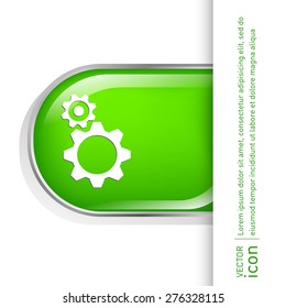 symbol settings. cogwheel, icon setting and repair
