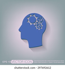 symbol settings. cogwheel, icon setting and repair