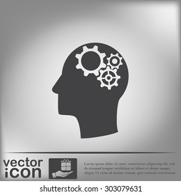 symbol settings. cogwheel, icon setting and repair
