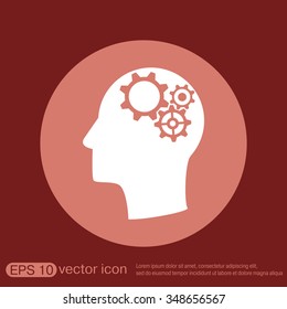 symbol settings. cogwheel, icon setting and repair