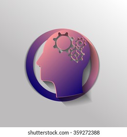 symbol settings. cogwheel, icon setting and repair
