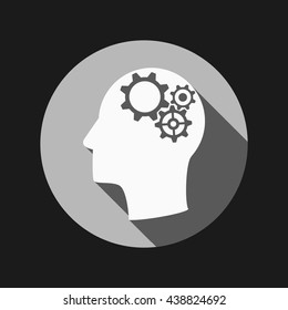 symbol settings. cogwheel, icon setting and repair