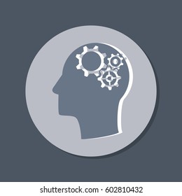symbol settings. cogwheel, icon setting and repair