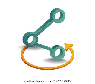 Symbol for sharing data information on social media