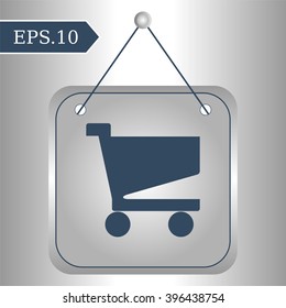 symbol shopping trolley