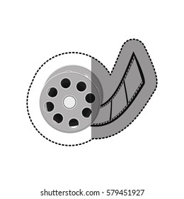 symbol short film icon image, vector illustration design