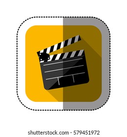 symbol short film icon image, vector illustration design