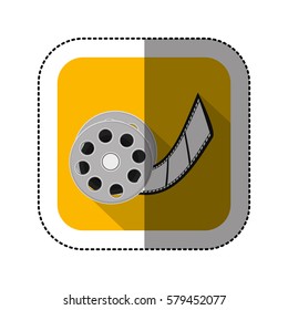 symbol short film icon image, vector illustration design