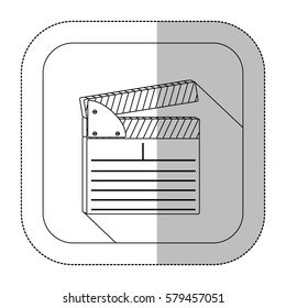 symbol short film icon image, vector illustration design