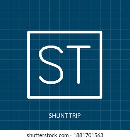 shunt trip electrical symbol