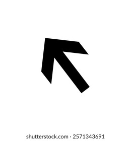 Symbol sign. Forward and left arrow pictogram. Forward and left arrow sign