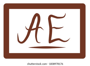 The Symbol, Sign and Letter AE