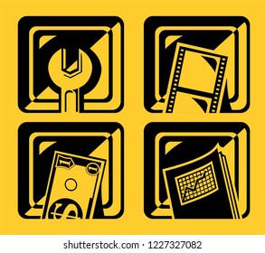 symbol and sign simple vector