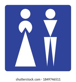 Symbol sign. Toilets pictogram, toilet sign
