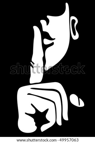 Man telling a secret silhouette - Free Stock Photo by mohamed hassan on