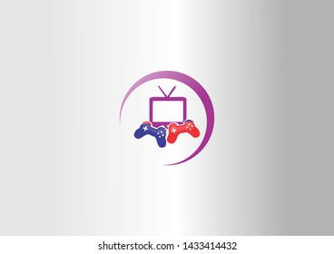 the symbol of simple blue and red video games