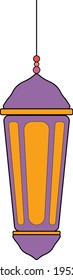 Symbol of a simple lantern for Ramadhan