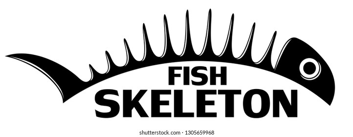 Symbol of Skeleton fish.