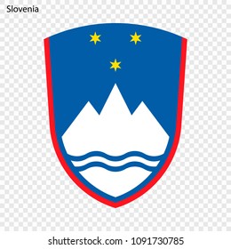 Symbol of Slovenia. National emblem