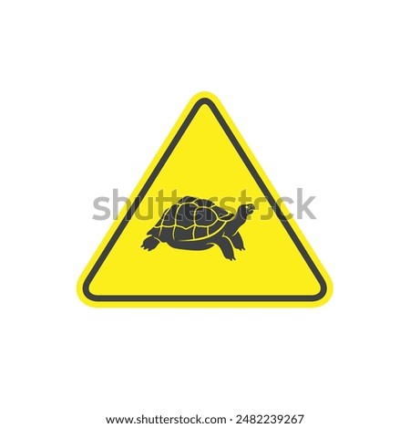 symbol of slow down, slow speed icon, vector art.