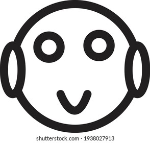 a symbol of smiling loose and cute adorable