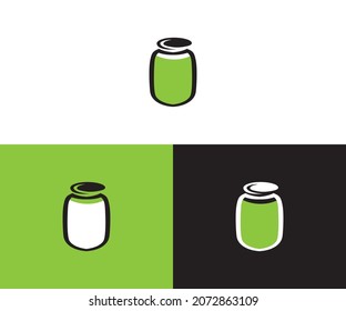  the symbol smoothie with the jar logo design