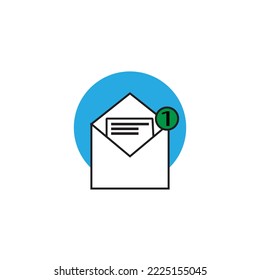 Symbol or sms notification on electronic devices design