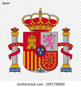 Symbol of Spain. National emblem