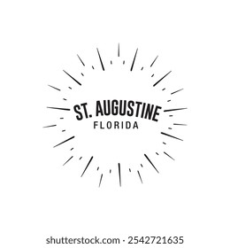symbol of the st augustine lighthouse vector graphic design