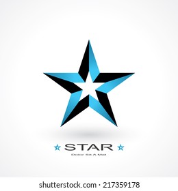 symbol of star. vector design element eps10