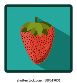 symbol strawberry icon image, vecctor illustration design stock