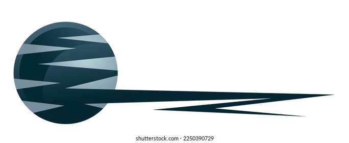 The symbol of a stylized blue moon.
