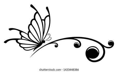 A symbol of the stylized butterfly.