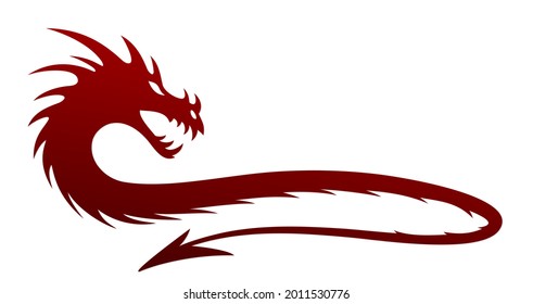 A symbol of the stylized red dragon.