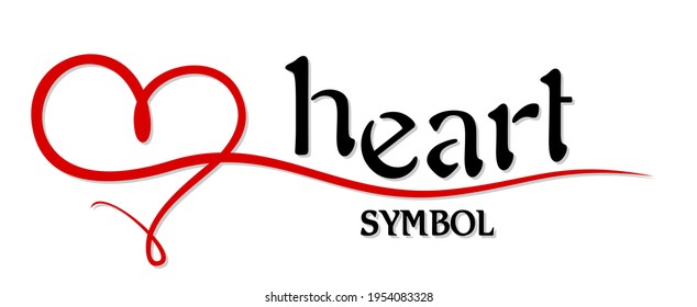 Symbol of the stylized red heart.