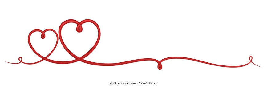 Symbol of the stylized red hearts.