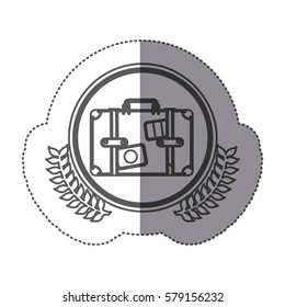 symbol suitcase icon image, vector illustration design