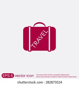 symbol of a suitcase for travel. Travel Bag