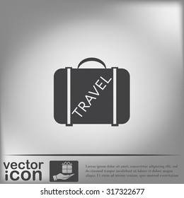 symbol of a suitcase for travel. Travel Bag